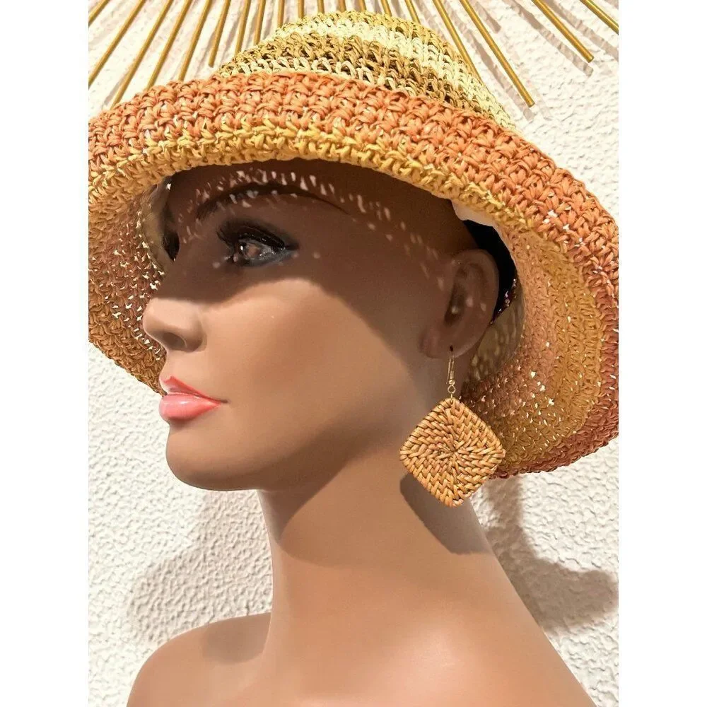 ‎Rattan Style Earrings